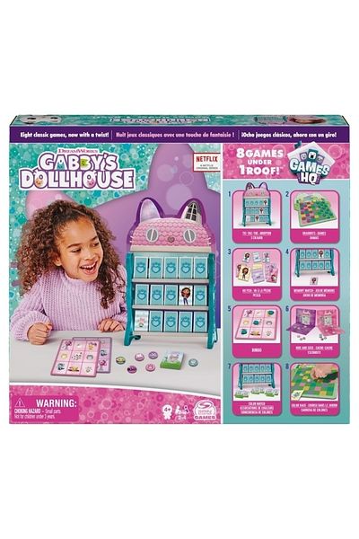 SPIN MASTERR Game Gabby's Dollhouse - Games HQ, 8 in 1