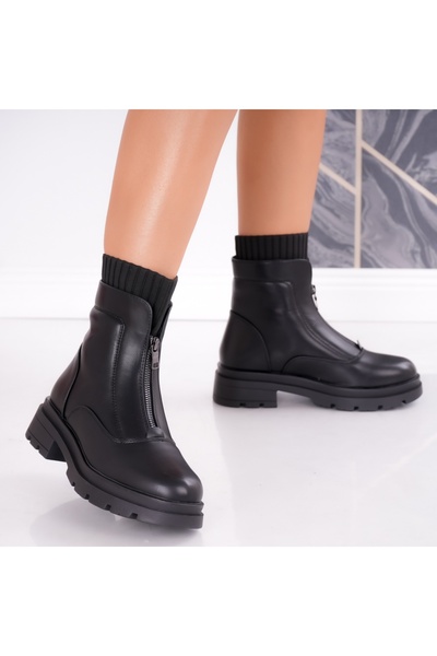 Gogo Ghete dama Imblanite Negre din Piele Ecologica Alda, 39