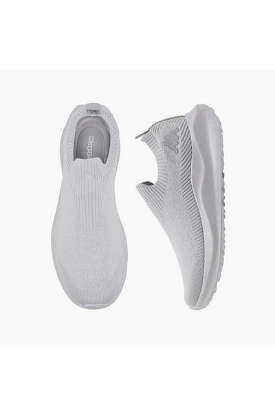 Kappa Men's Logo Print Slip-On Sports Shoes with Pull Tab