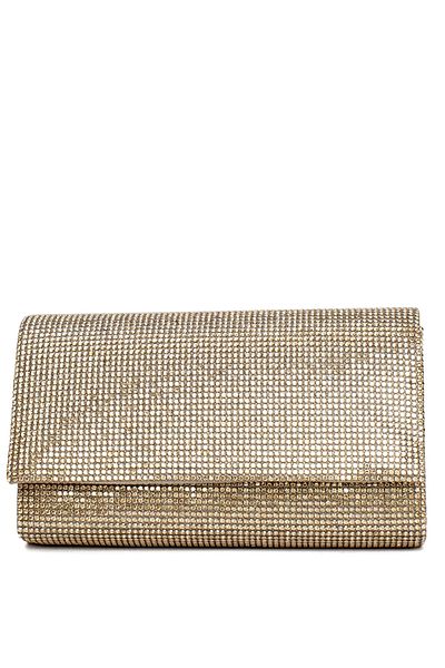 VAROL ÇANTA Varol 450B Γυναικεία Basic Βραδινή Τσάντα Φόρεμα Χρυσή