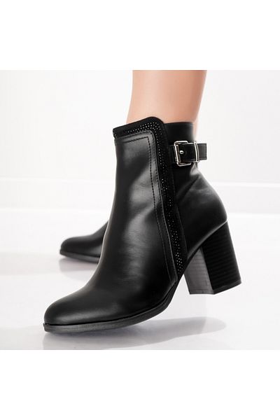 MODA STİL Ghete dama Negre din Piele Ecologica Betni, 37
