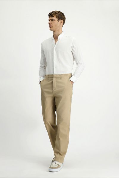 Kiğılı Regular Fit Lycra Canvas / Chino Pants