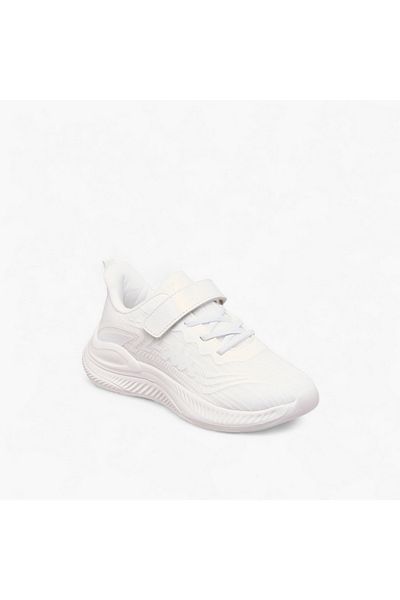 Kappa Girls' Logo Print Sport Shoes with Hook and Loop Closure