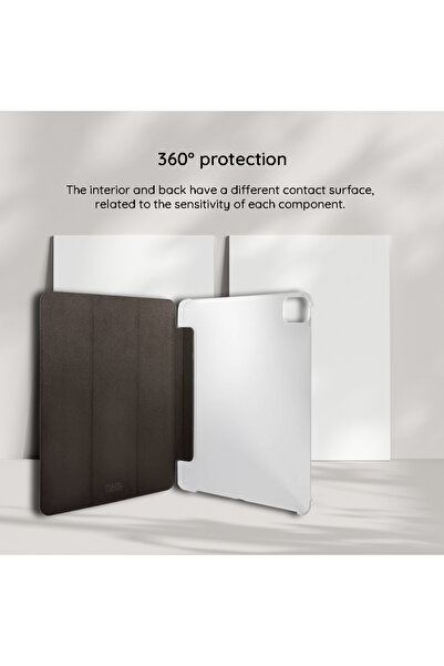 Gaudi Flip Case for iPad Pro 11 2024, Karl Lagerfeld, Saffiano Leather, Black