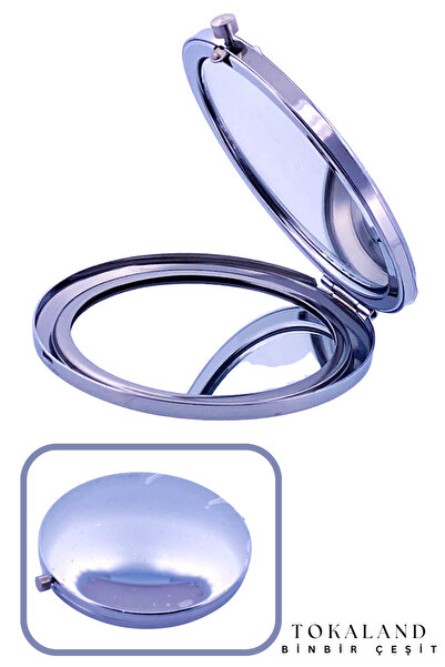 TOKALAND Mini Cep Aynası - Kozmetik Cep Çanta Aynası Kapaklı El Makyaj Aynası...