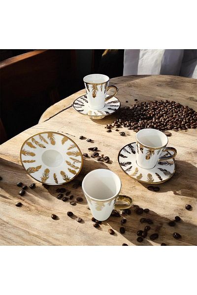 partridge store Kosova Gilded Coffee Cup Set of 6