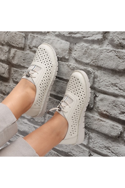 GGM Pantofi dama casual Bej din Piele Ecologica Aseva, 39