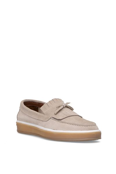 Ayakkabı Fuarı Elite Btant02 Men's Genuine Suede Leather Casual Shoes Cream