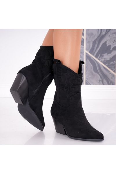 MODA STİL Ciocate dama Negre din Piele Ecologica Intoarsa Talina, 39