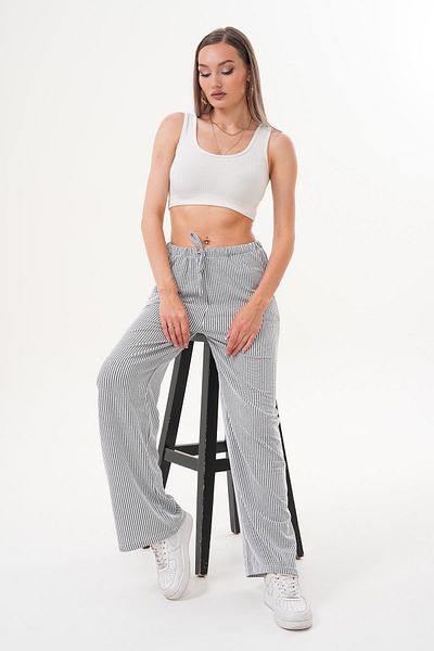 ŞİMAL Women's Stripe Patterned Trousers 250602 -