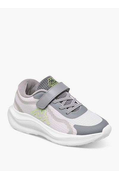 Kappa Boys' Logo Print Sport Shoes with Hook and Loop Closure
