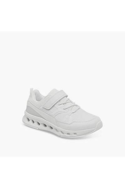 Dash Panelled Sports Shoes with Hook and Loop Closure