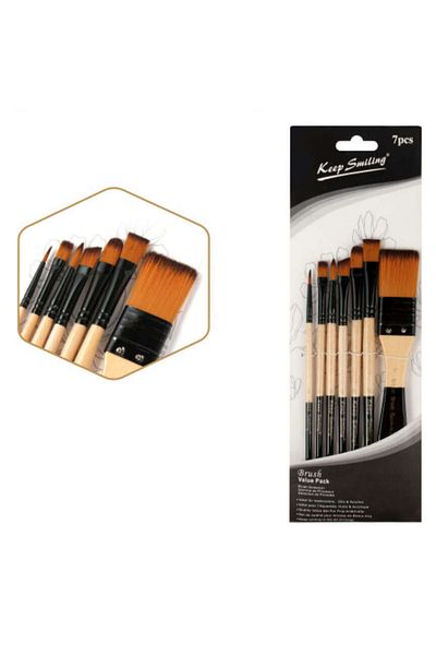 Art Tone Synthetic Tip Brush Set Set of 7