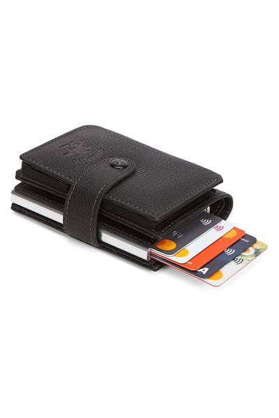 Newish Men's Accordion Mechanism Card Holder and Wallet