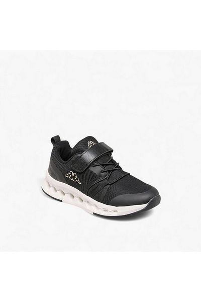 Kappa Girls' Logo Print Sports Shoes with Hook and Loop Closure
