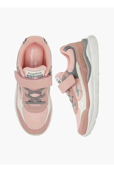 Kangaroos Girls' Logo Detail Sports Shoes with Hook and Loop Closure