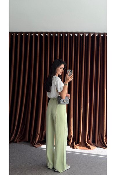 HAZELANNA Summer Mint Trousers