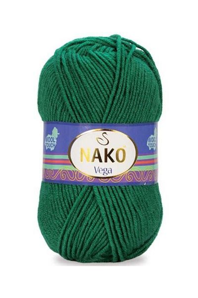 NAKO Vega Hand Knitting Yarn 13871 Emerald