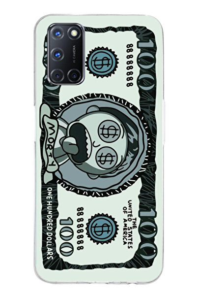 TechTree OPPO A52 - A72 - A92 Uyumlu Morty Dolar Şeffaf Silikon Kılıf