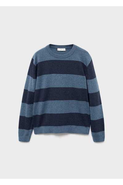 MANGO Kids Çizgili triko kazak