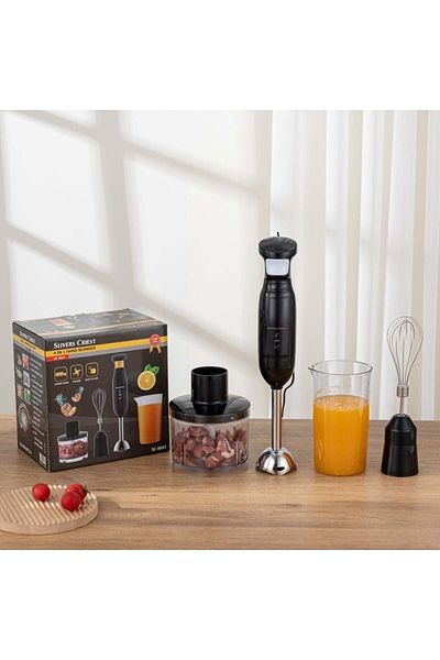 divendi-ro Blender electric de mână, SC-8041, cu 4 accesorii, 400W, negru