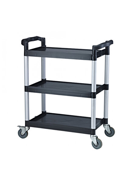 Raki Carucior debarasare, servire multifunctional 3 polite negru