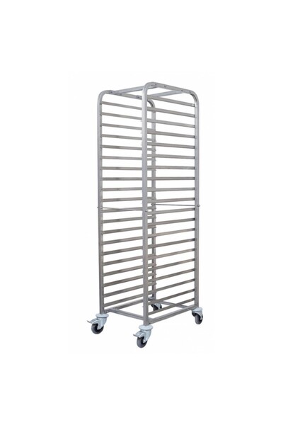 Raki Transport trolley for castronorm GN trays with 17 removable levels