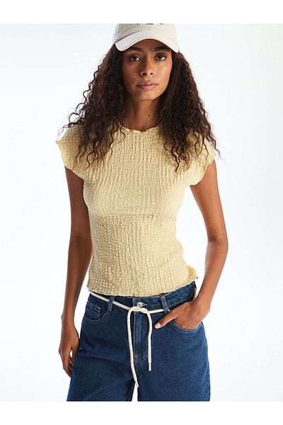 LC Waikiki Xside Women's Body with Stand Collar Texture