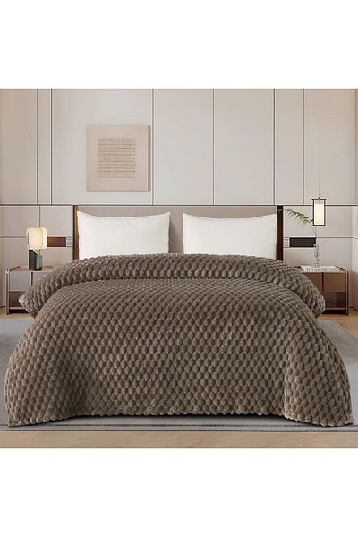 MİNG Lİ A soft, new, elegant double blanket with a soft texture, weighing 1500 g, size 220*240 cm