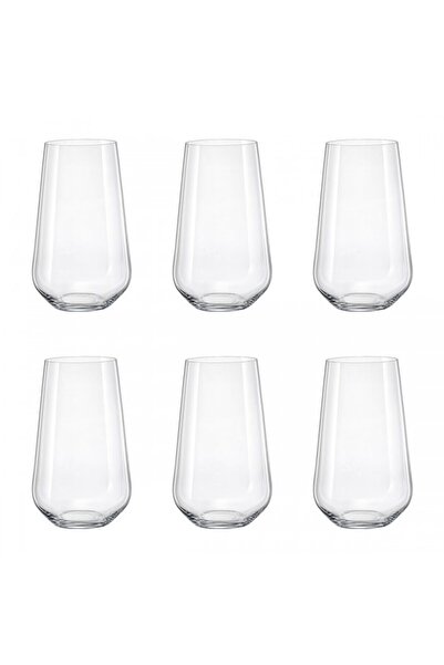 Bohemia Cristal Set 6 pahare bauturi racoritoare Bohemia Cristal Sandra 440ml