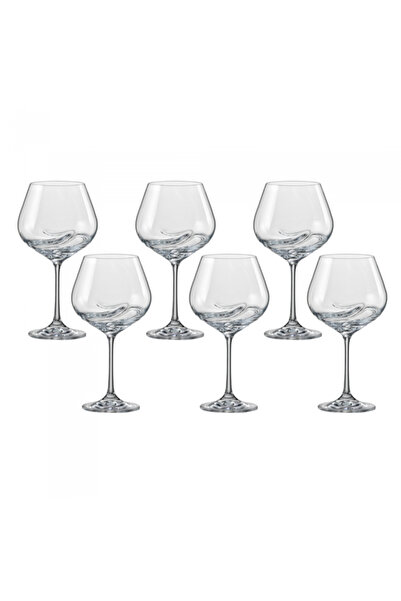 Bohemia Cristal Pahar BOHEMIA CRISTAL TURBULENCE pentru vin rosu set 6 buc 570ml