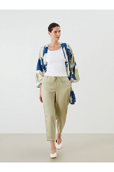 LC Waikiki Pantaloni de damă LCWAIKIKI Classic cu talie elastică tăiat morcov