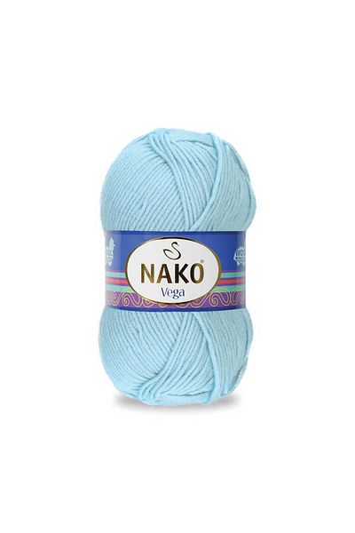 NAKO 5 Pieces Vega Hand Knitting Yarn 10640 Pastel Blue