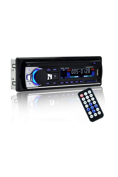 divendi-ro Mp3 Player Auto, 4x60W with Bluetooth, Phone, Radio, MP3, AUX, MicroSD Card Slot, Black