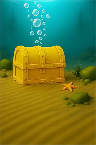 MDİZMİR Hazine Sandığı Hava Taşı (Sarı )( Beyaz )( Kırmzı) Hava Taşı Küçük Akvaryum ve Büyük Akvaryum Uygun