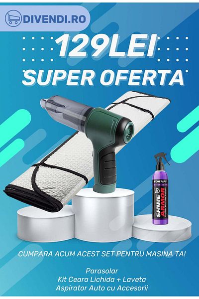 divendi-ro Promotional package: Sunscreen, Vacuum and Liquid Wax Kit + Washcloth