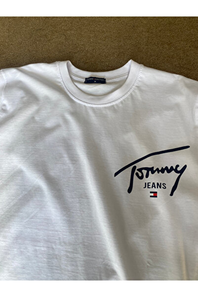 Las Weghas beyaz oversize t-shirt