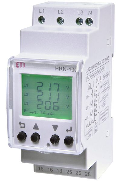 Eti Monitoring and control relay, three-phase, HRN-100, 002470303,