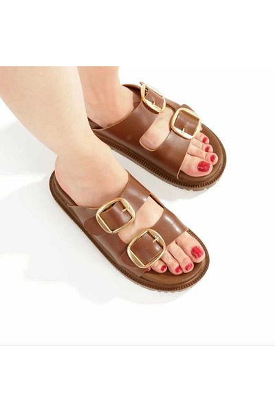 BYBERO Orthopedic Buckle Sandals Slippers