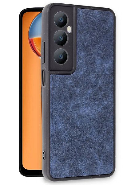 CepteToptan حافظة ريلمي C65 بغطاء جلدي - أزرق داكن - MKİ2639-5685