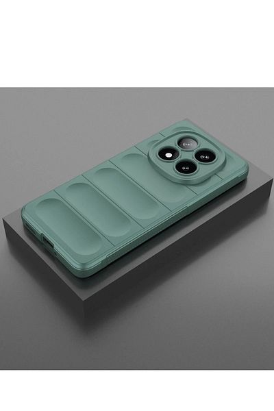 CepteToptan حافظة هاتف Xiaomi Redmi Note 14 Pro 5G من السيليكون المثالي - أخضر داكن - MKİ2991-7976
