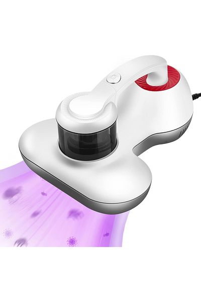 divendi-ro Anti-dust mite vacuum cleaner for mattresses, carpets, 300W, with UV-C light and HEPA filter, white