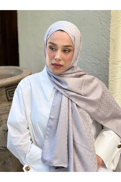 Modakaşmir Silky Jacquard Series Melosia Pattern Shawl
