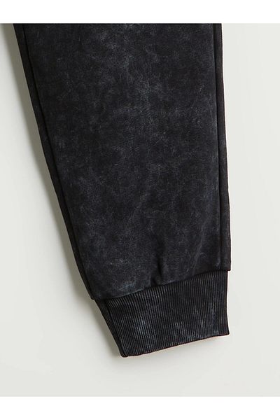 LC Waikiki LCW Παιδικό Μαύρο Ελαστικό Αγόρι Jogger Φούτερ