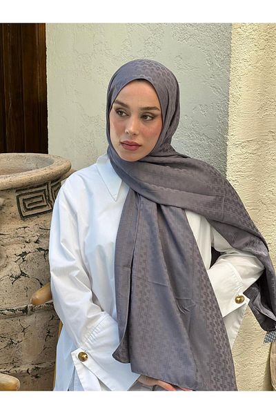 Modakaşmir Silky Jacquard Series Melosia Pattern Shawl