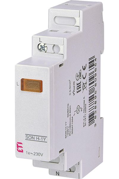 Eti Voltage indicator, single-phase, yellow LED, SON H-1Y, 002471554,
