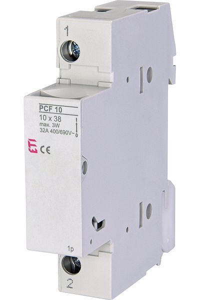 Eti Fuse disconnector, 10x38mm, alternating current, 1P, 32A, without LED, PCF 10, 002550001,