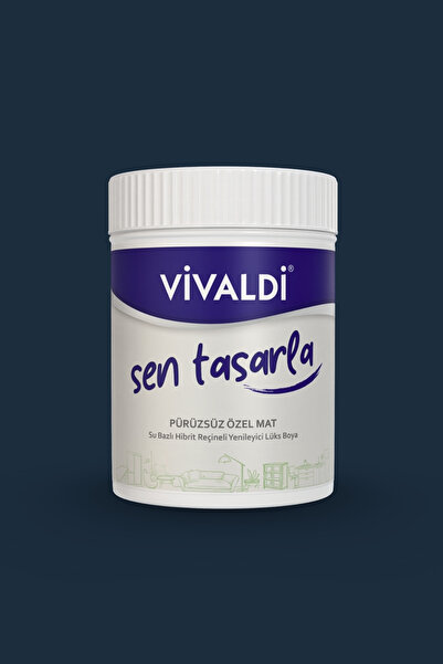 Vivaldi Boya Tüm Yüzeyler İçin Su Bazlı Hibrit Yenileme Boyası DIY-Dolap-Ahşap-Mobilya-Kapı-Beyaz Eşya-Fayans 1LT