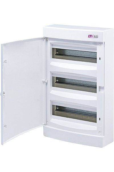 Eti PVC enclosure, 36 modules, surface-mounted, IP40, white door, 001101009,