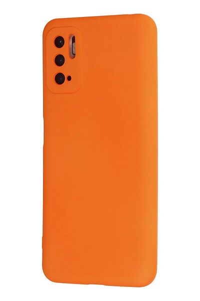 CepteToptan حافظة هاتف Xiaomi Redmi Note 10 5G مصنوعة من السيليكون المخملي الداخلي - برتقالي - MKİ9539-8119